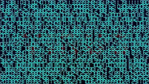 Virus program code random numbers Stock Footage 167636984