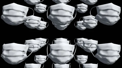 Virus protect mask loop animation Video stock 146503955