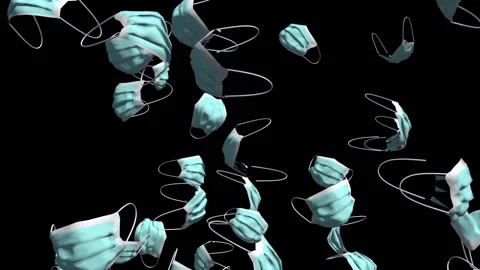 Virus protect mask loop animation Stock Footage 146504017