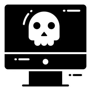 Virus, Protection and security vector icons set cyber computer network busi.. Ilustración de archivo