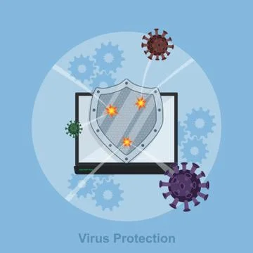 Virus protection Stock Illustration