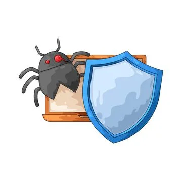 Virus protection illustration Stock Illustration