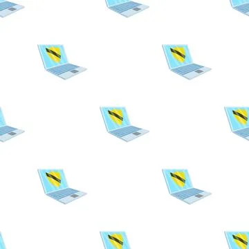 Virus protection on the laptop pattern seamless vector 스톡 일러스트