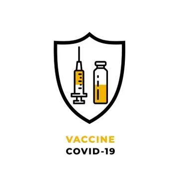 Virus protection vector web banner, website vaccine template Stock Illustration