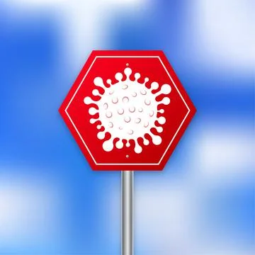 Virus protection. Virus germs. Security shield. Immune system. People 库存插图