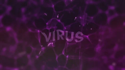Virus Purple Vídeo Stock 129267851