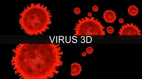 Virus Real Glow Stock Footage 127314466