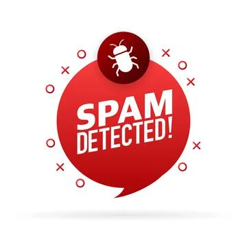Virus red bubble. Searching virus. Microbe icon. Cyber secure Stockillustratie