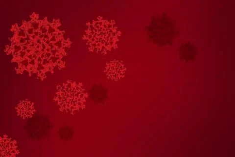Virus red color gradient background Stock-Illustration