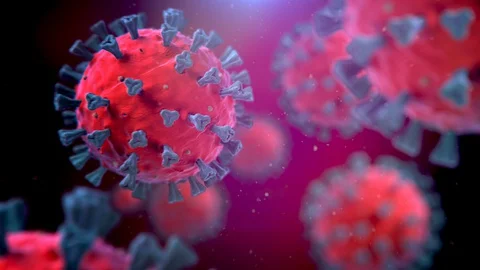 Virus Red Looping A03 Video stock 128037652