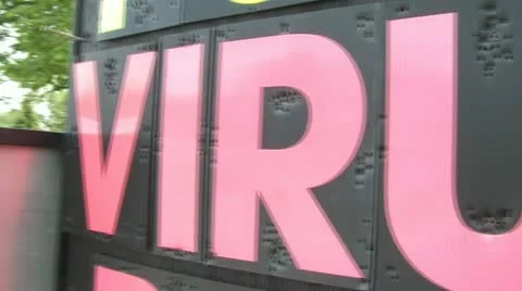 Virus Removal Sign 스톡 동영상 12615816