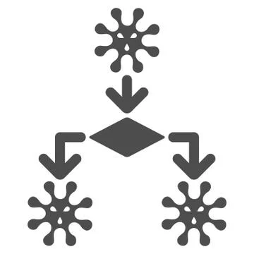 Virus Reproduction Icon Illustrazione stock
