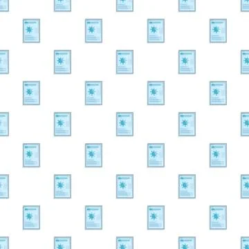 Virus research document seamless pattern for medical background Illustrazione stock