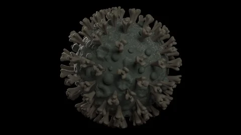 Virus Rotate Green Video stock 127493455