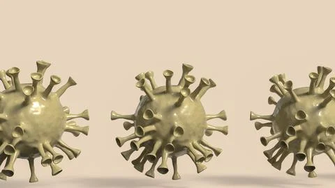 The virus for sci or medical concept 3d rendering. Stock Illustration