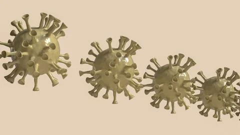 The virus for sci or medical concept 3d rendering. Stock Illustration