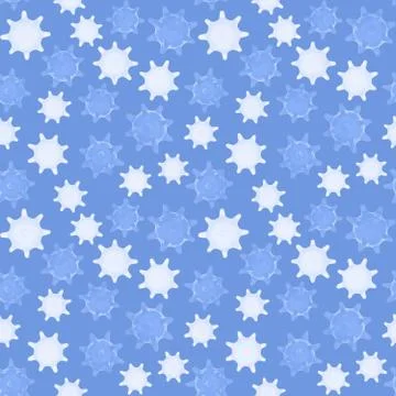 Virus seamless pattern. Repetitive 3d illustration of viruses Stock Illustration