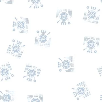 Virus searching glyph seamless pattern 스톡 일러스트