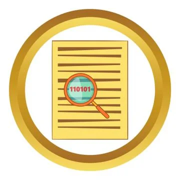 Virus searching vector icon Stockillustratie