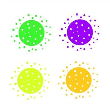 Virus set. Covid-19 Stock Illustration