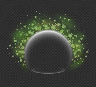 Virus shield Stock Illustration