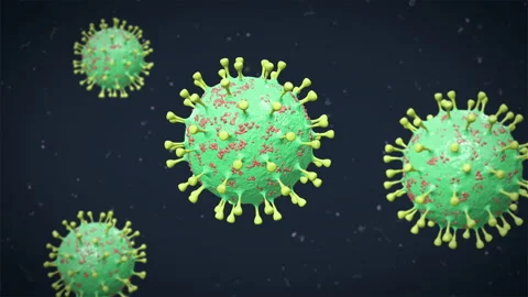 Virus - Simple - 01 - 01 - Green - Group - 4K - 30 FPS 스톡 동영상 304965314