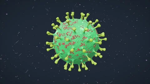 Virus - Simple - Green - 4K - 25 FPS 스톡 동영상 304884820