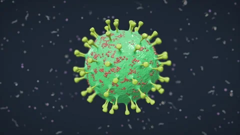 Virus - Simple - Green - 4K - 30 FPS 스톡 동영상 304957762