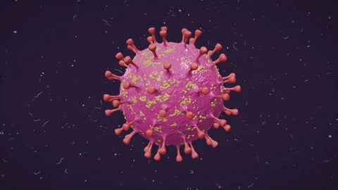 Virus - Simple - Pink - 4K - 25 FPS 스톡 동영상 304888500