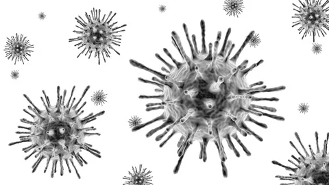 A virus is a small infectious agent. Stock Footage 127191593