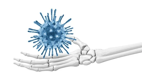 A virus is a small infectious agent that replicates only inside the living cells Stock Footage 128151095