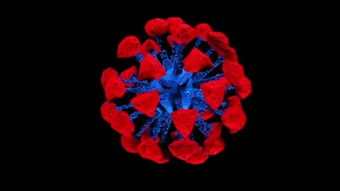 Virus sphere surface Stock Footage 343872253