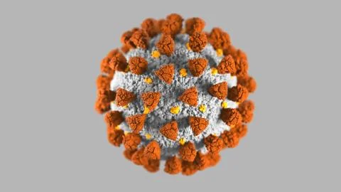Virus with spikes Stock Illustration