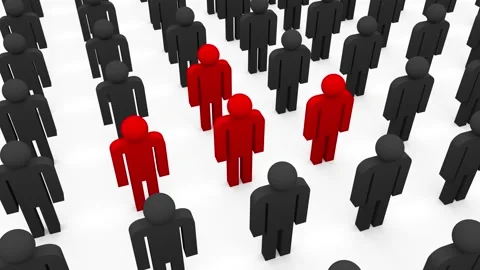 Virus spreading in population concept animation Video stock 139676435