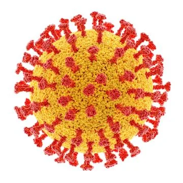 Virus Structure Clipping Path Included Stock Illustration