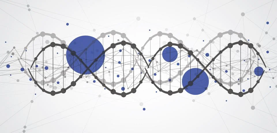 Virus template for science and technology presentation イラスト素材