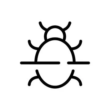 Virus thin line icon イラスト素材