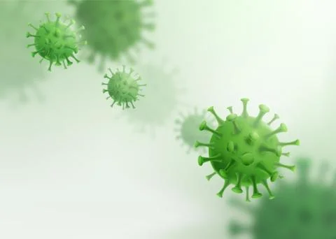 Virus vector background. Coronavirus alert pattern. Microbiology medical motion Stock Illustration