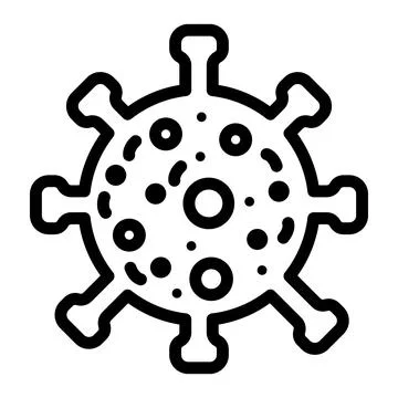 Virus Vector Icon Design Illustration Stock Illustration