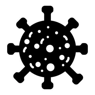 Virus Vector Icon Design Illustration Stock Illustration