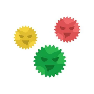 Virus vector illustration. Stock Illustration