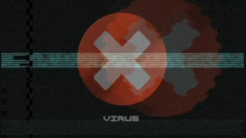 A virus in your computer. Broken notebook. 54 Video stock 106187188