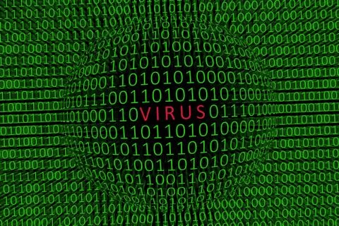 Virus In Your Data Stock Illustration