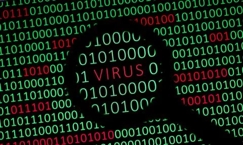 Virus In Your Data 写真素材