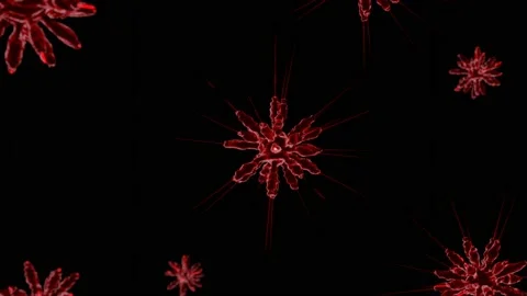 Virus0011200-1800 Video stock 147930859
