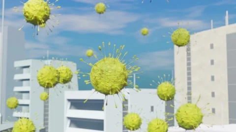Virus0041200-1800 Video stock 147930409