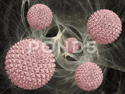 Viruses, artwork Stock Illustration