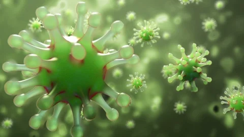Viruses Attack, 3d animation Stock Footage 88479832
