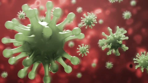 Viruses Attack, 3d animation Stock Footage 88479833
