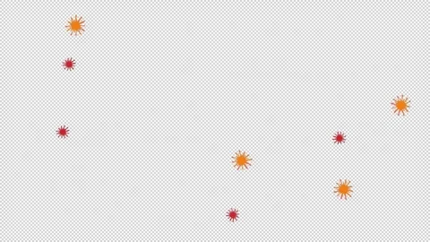 Viruses attack. Virus outbreak animation. Cartoon Stock Footage 324901954